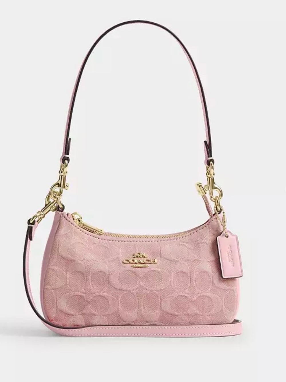 Coach Pink Denim Teri